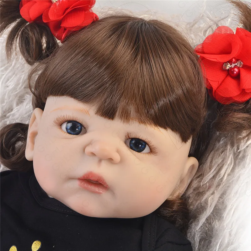 Реалистичная силиконовая кукла младенец куклы всего тела силикона Reborn Baby с