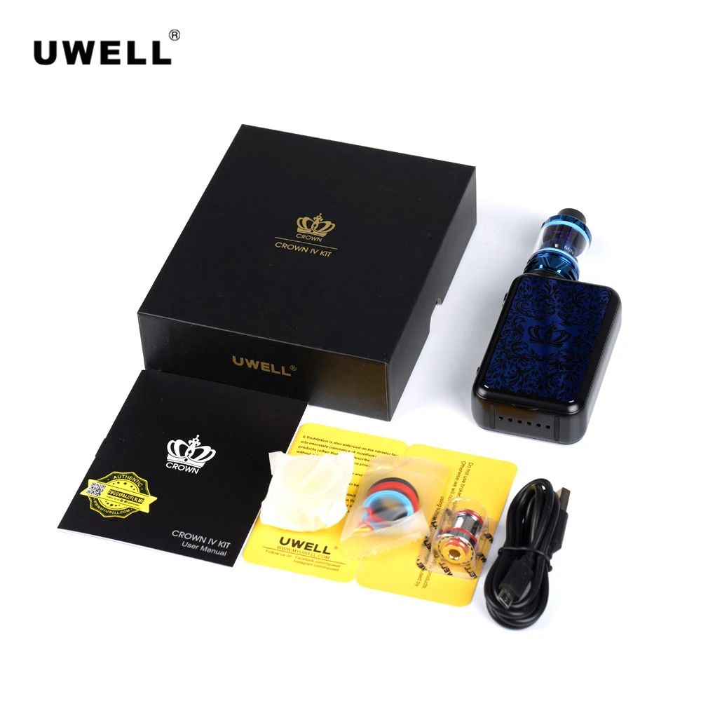 Оригинальный набор Uwell Crown 4 с баком для вейпа 5 мл атомайзер мод без 18650