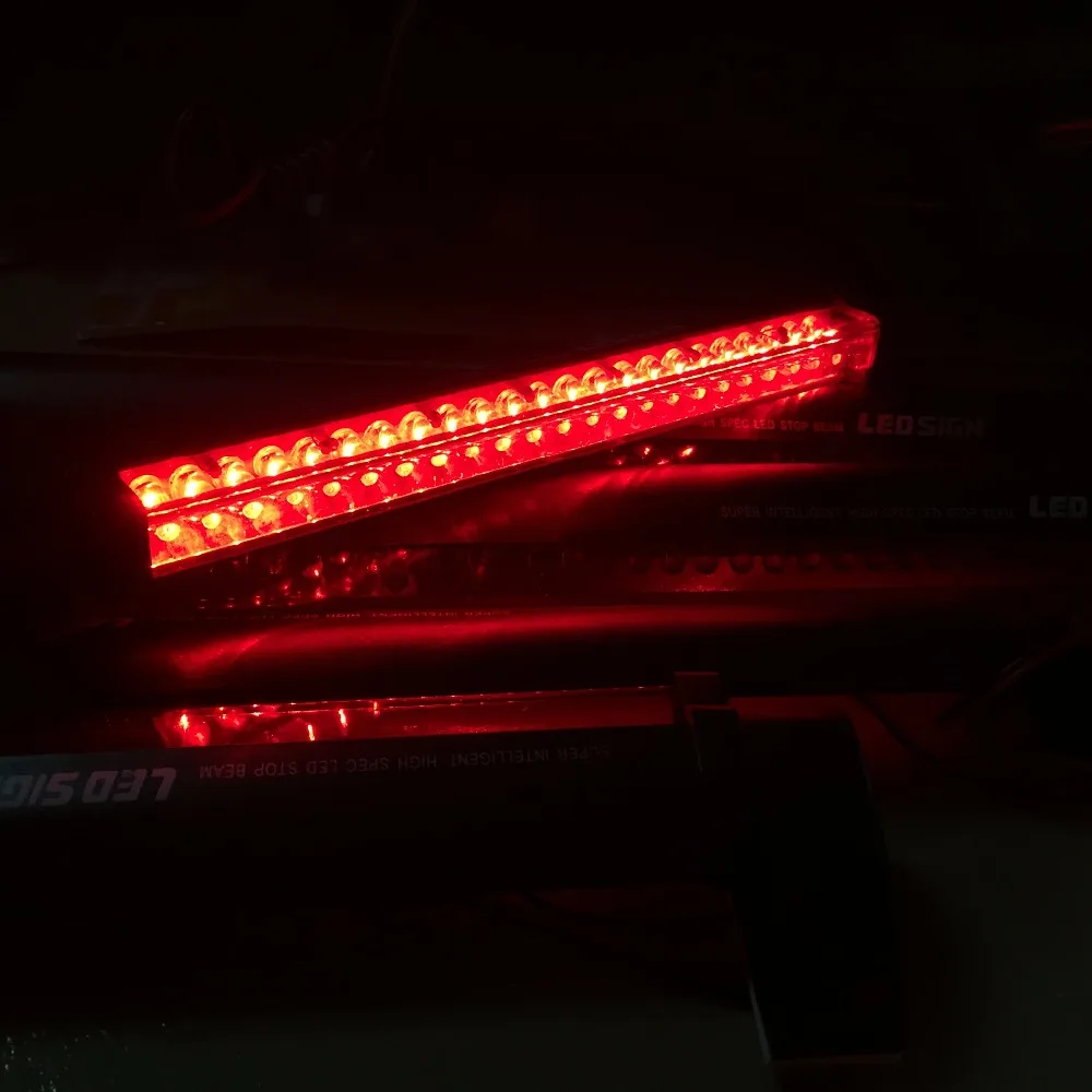 12 В красный светодиодный автомобильный Стайлинг третий стоп-сигнал внешний