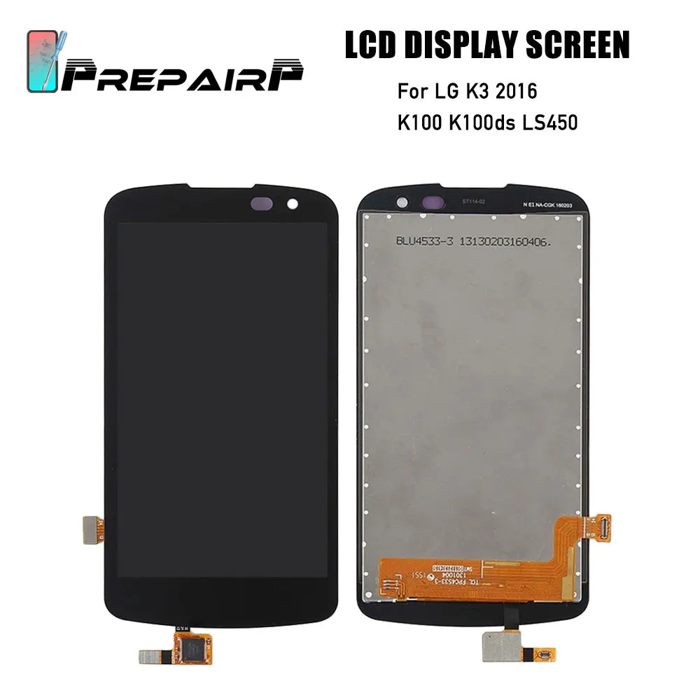 Сенсорный ЖК экран для LG K3 2016 дисплей дигитайзер сенсорный сборка K100 K100ds