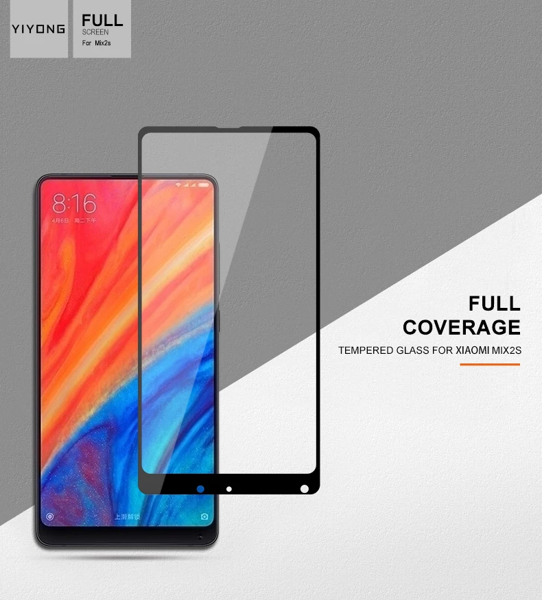 YIYONG 5D полное покрытие стекло для Xiaomi mi Mix 2 S 2 S закаленное стекло Xio mi x2 s mi x3 Защита экрана для Xiaomi mi x 3 стекло