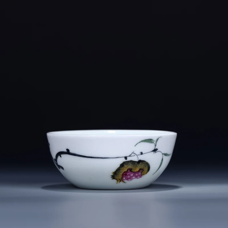 

Jingdezhen Ceramic Small Tea Cups Vintage Cha Bowls Office Kung Fu Tea Set Teaware Porcelain Drinkware Puer Tieguanyin Cups Gift