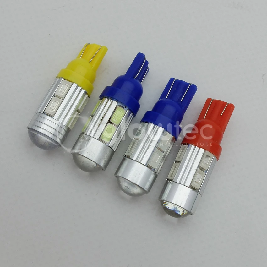 4 шт. Автомобильные светодиодные лампы T10 10SMD 5630 SMD 194 W5W| |