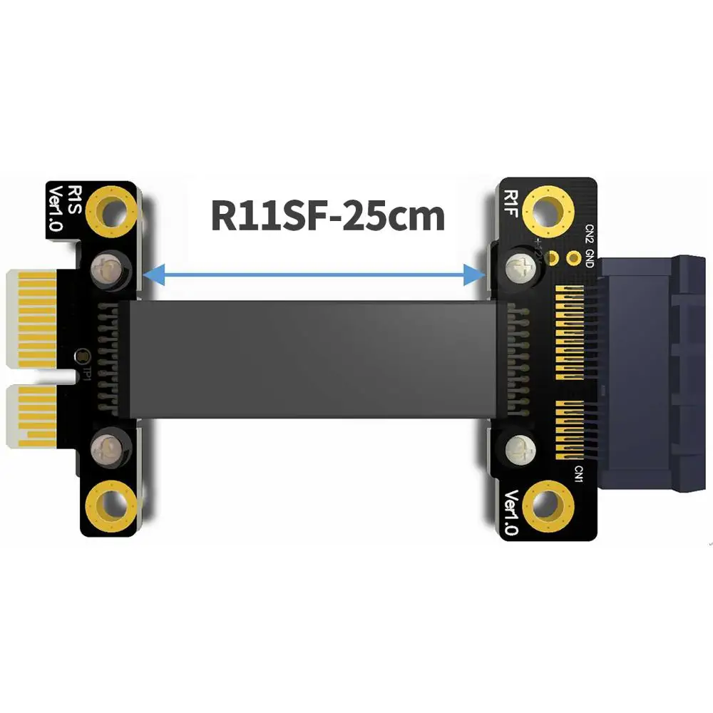 PCI e 3 0x1 к x1 удлинитель высокоскоростной 8G/bps Express Gen3 Riser Card Ленточные кабели w кабель