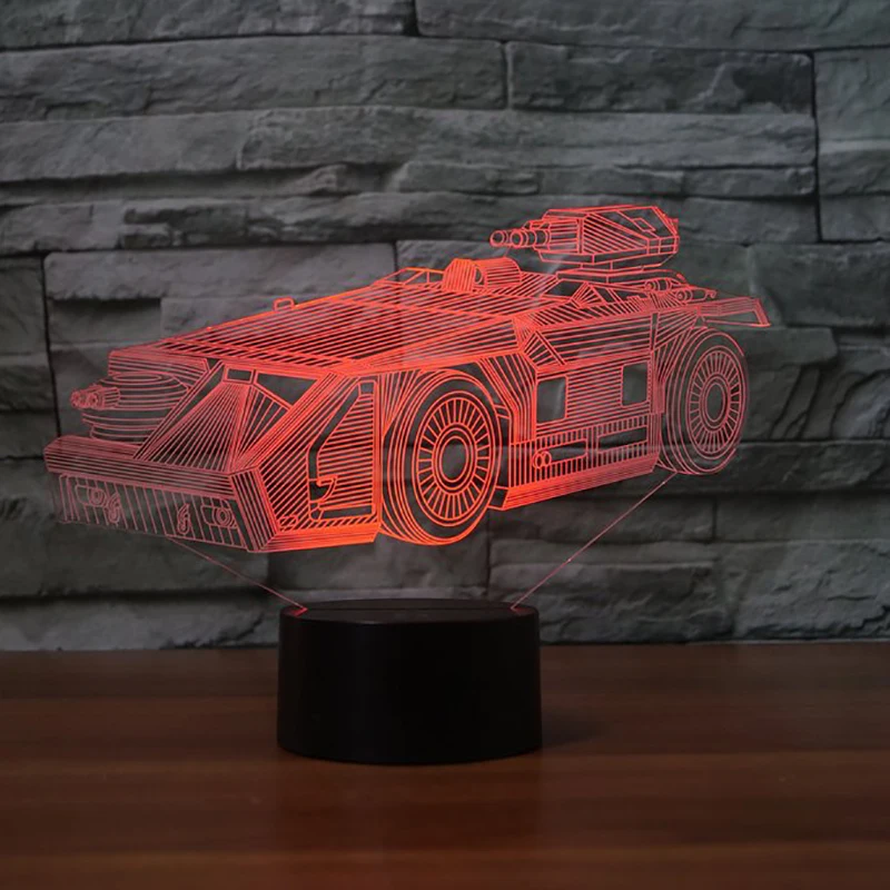Крутой светодиодный ночник с баком для 3d машины настольная лампа 7 изменениями