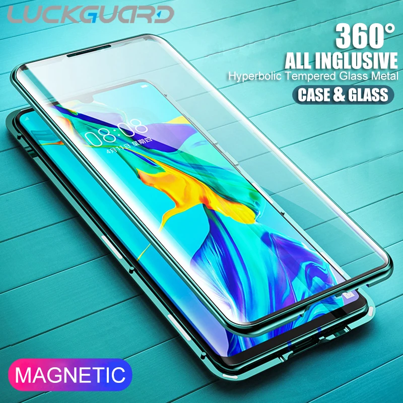 Защитный чехол из закаленного стекла для Huawei P30 20 Pro Lite Mate 30 магнитный