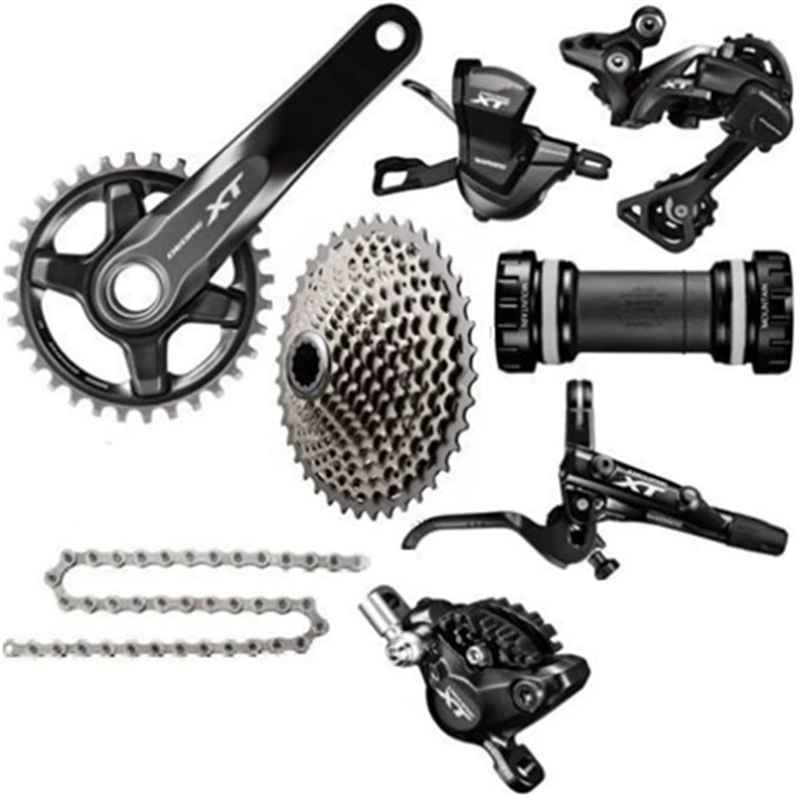 Абсолютно Новый SHIMANO XT M8000 1x11 скоростной комплект MTB с дисковым тормозом Ice Tech Fin 11 42