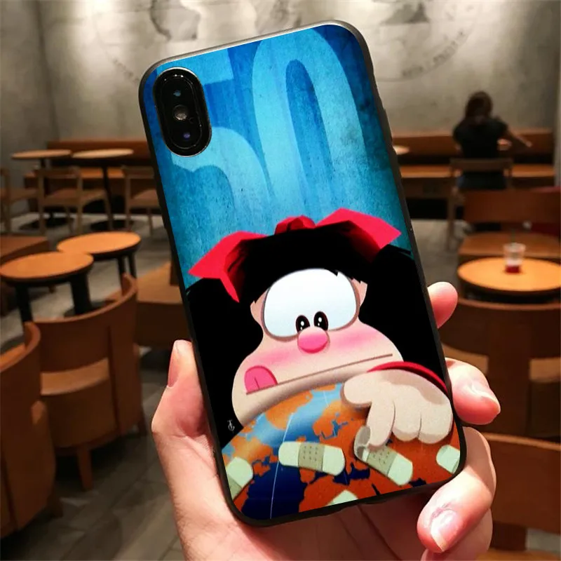 Муфалда мягкий черный чехол из термополиуретана для iphone 8 7 6 plus X Xr Xs Xsmax 5 телефон