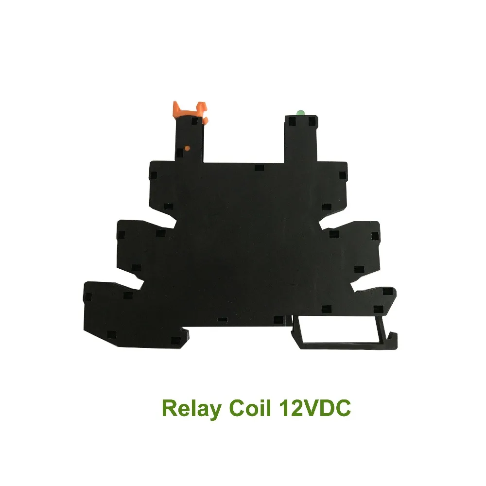 Тонкое реле на винтовой розетке со светодиодной и защитной схемой 12VDC/AC|slim relay|relay