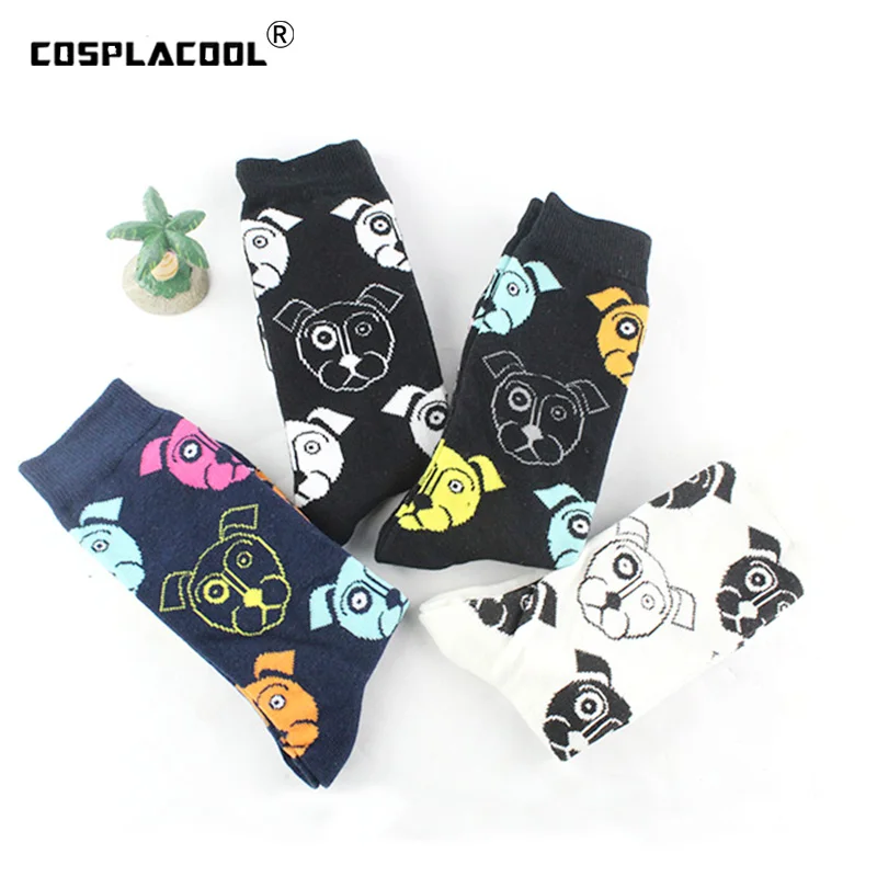 [COSPLACOOL] мужские Новые забавные носки с собачкой повседневные хлопковые