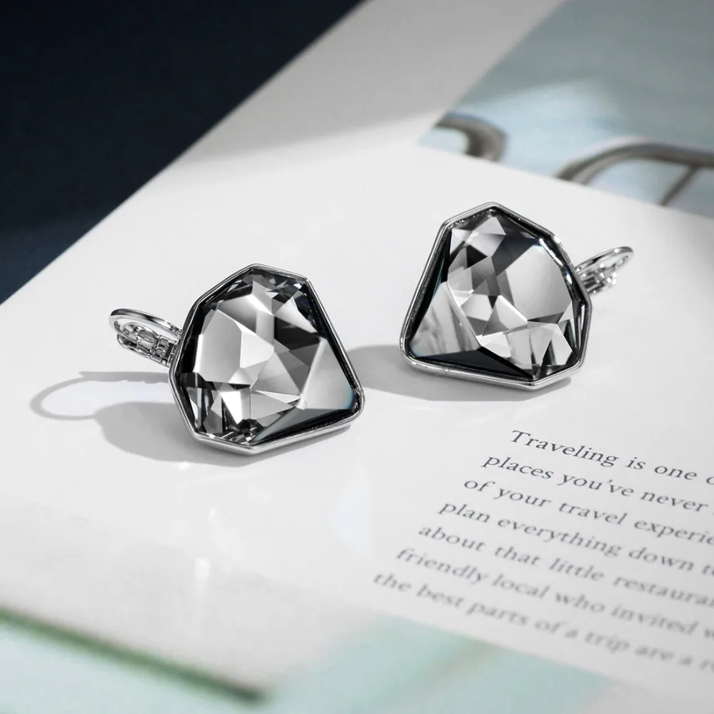 Neoglory Ювелирные изделия мода клип белые свадебные серьги для женщин Любовь