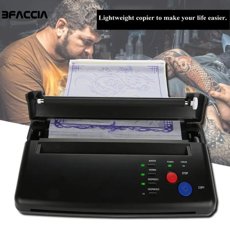 Bfaccia Maquiagem тату копировальная машина Самая низкая цена A4 переводная бумага черный копировальный аппарат для татуировки термальная копия трафарета переводная машина