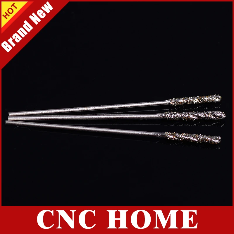 10 шт. 1 мм сверла из нефрита с микро алмазным покрытием сверло поворотом