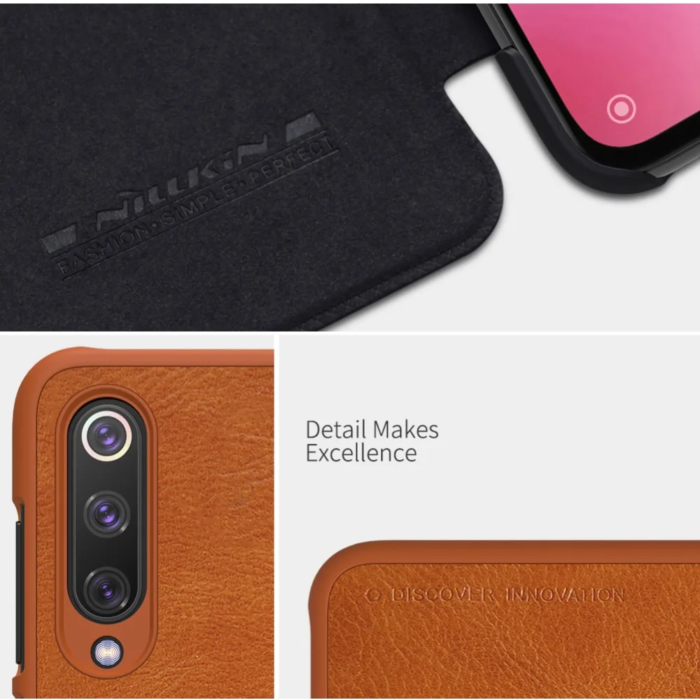 10 шт./лот оптовая продажа NILLKIN Qin Серия Бумажник Флип кожаный чехол для Xiaomi Mi 9 SE