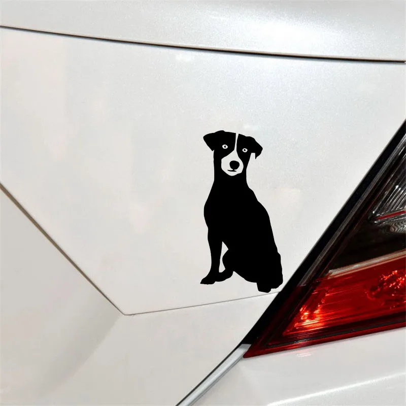 

YJZT 7.8CM*15CM Terrier Dog Vinyl Car Sticker Decals Black/Silver C10-00358