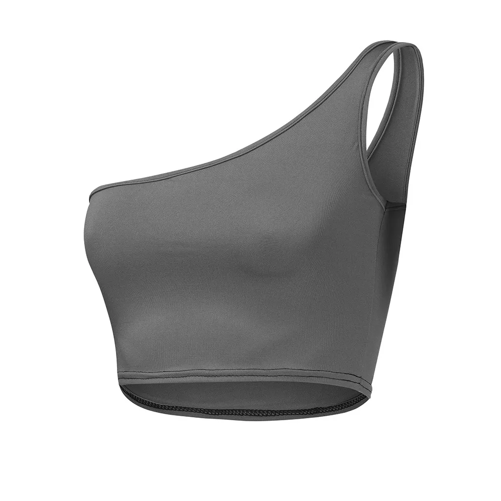 Майка Feitong на одно плечо женский сексуальный однотонный жилет женская