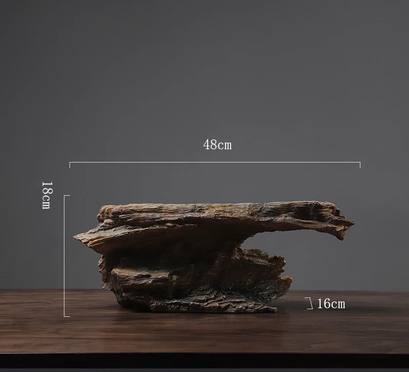 Imitation wood base Дзен статуя Гуаньинь Будды счастливое украшение для дома креативная гостиная винный шкаф офисное украшение статуя украшение - Цвет: Imitation wood base