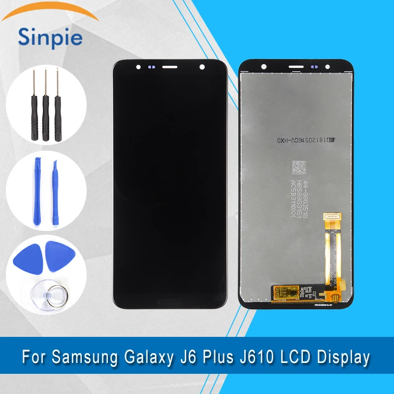 Для samsung Galaxy J6 + J610 ЖК дисплей Дисплей Сенсорный экран дигитайзер в сборе 100%