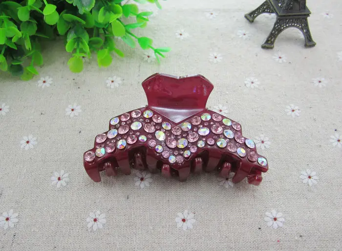 Высокое качество ювелирные изделия Стразы Коготь для волос большой захват