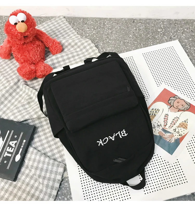 Модный рюкзак, Холщовый женский рюкзак с буквенным принтом, рюкзак Mochilas, женская школьная сумка для девочки-подростка, сумка через плечо, рюкзак