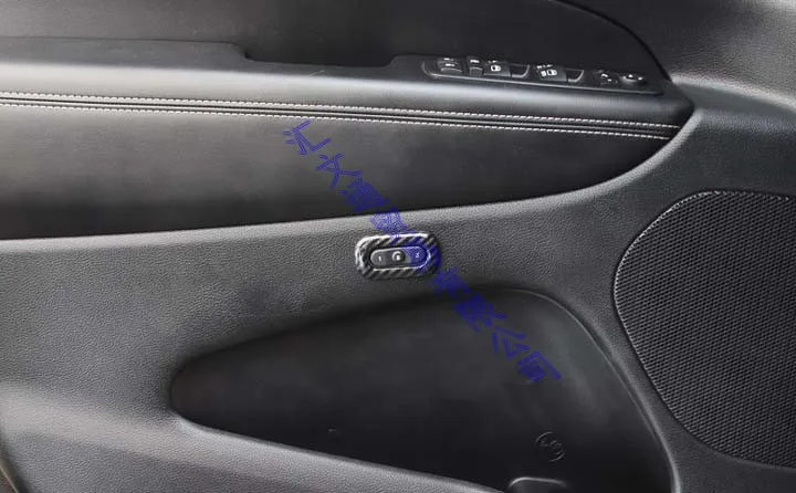 Для Jeep Grand Cherokee, аксессуары для стайлинга автомобилей, углеродное волокно, стиль интерьера, внутреннее сиденье, переключатель, ручка, кнопка