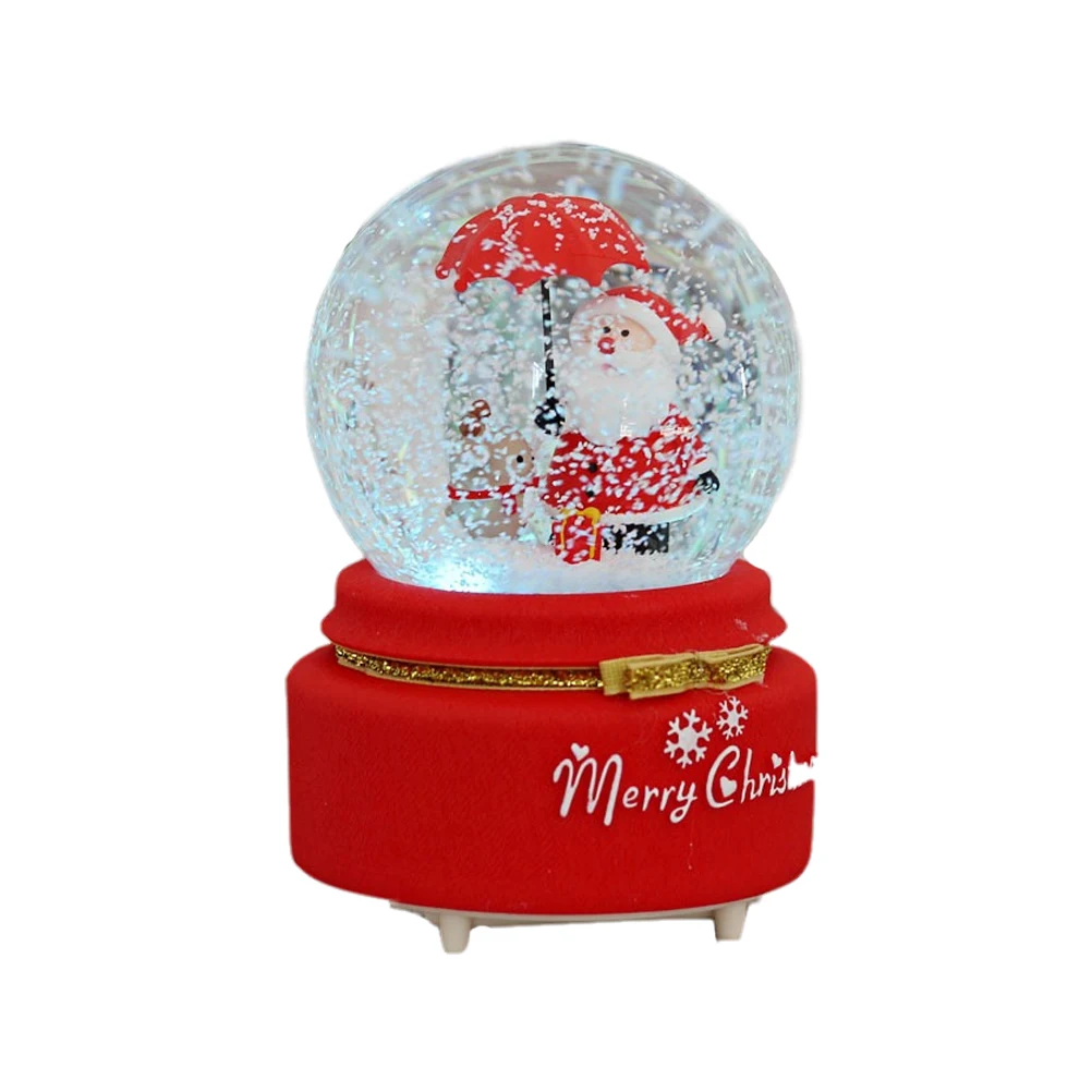 : NICEXMAS 1 шт. хрустальный шар Сказочный Вращающийся Рождество защищают от снега для