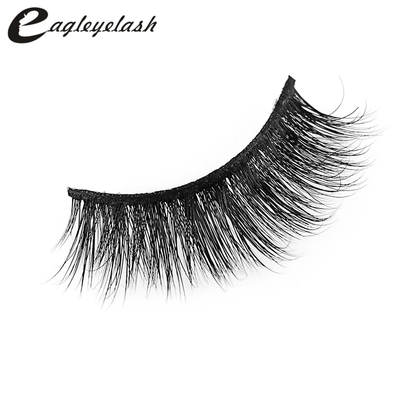 Накладные ресницы 3D норковые натуральные удлиненные толстые ручной работы