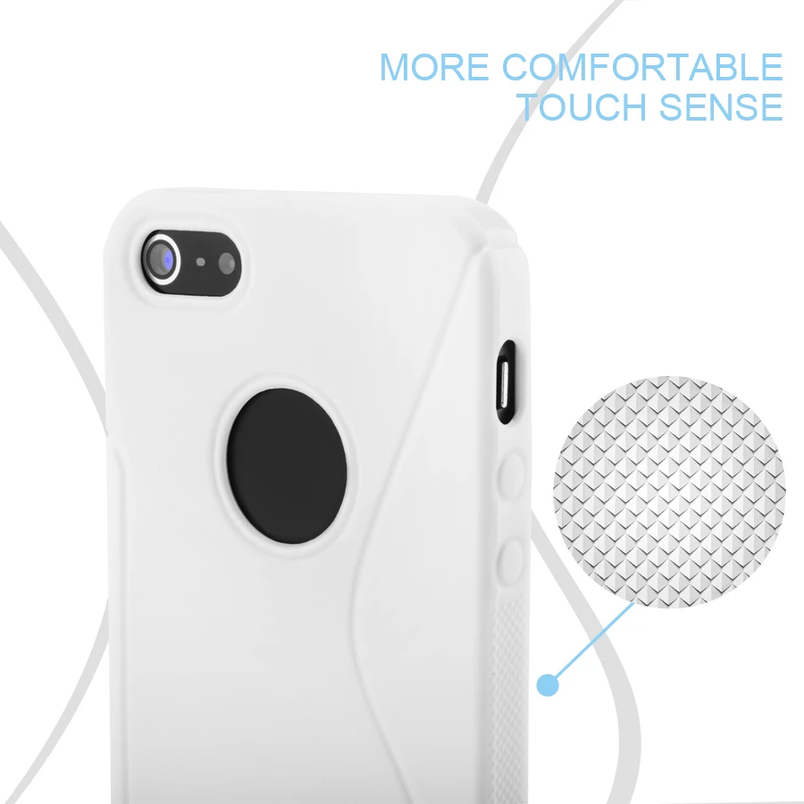 Lancase TPU чехол для iPhone 5S силиконовый Мягкий гель ТПУ 5 SE Матовый мобильный