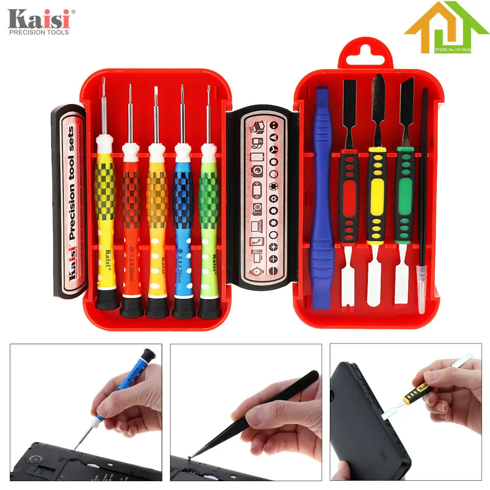 Телефон/компьютер/часы ремонт 10 в 1 Прецизионная отвертка Набор инструментов