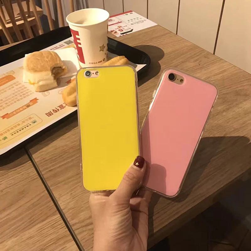 YESPURE оптовая продажа ТПУ дешевая страховка Handphone для IPhone 6/6s розовые
