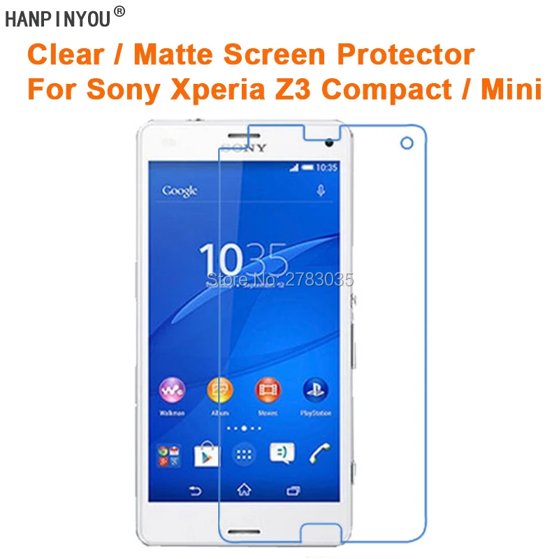 Прозрачная глянцевая/Антибликовая матовая защитная пленка для Sony Xperia Z3 Compact Mini