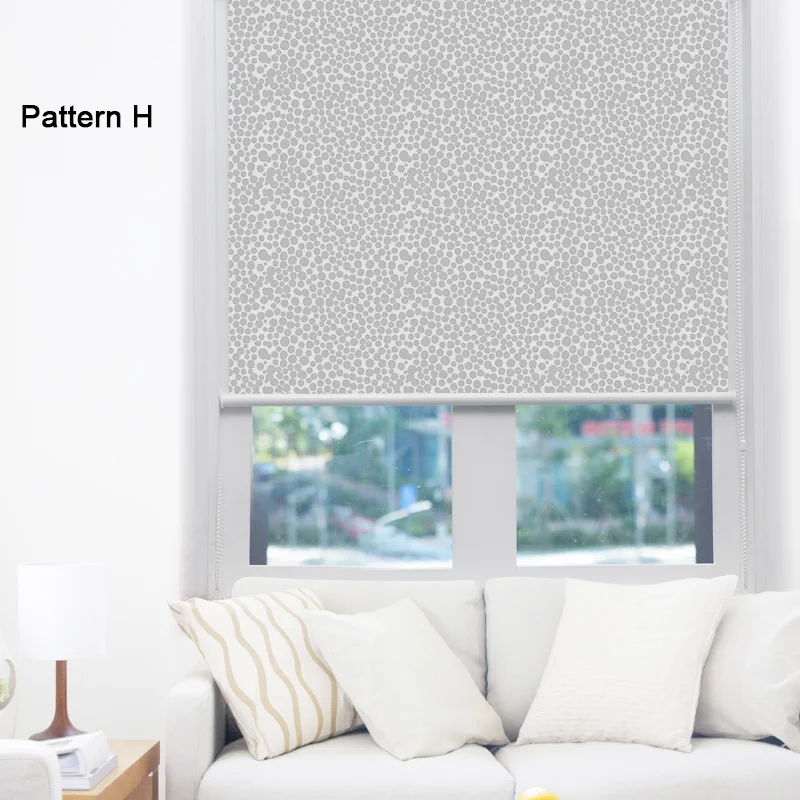 Pattern H CASAYA, пасторальный стиль, рулонные шторы с геометрическим рисунком, затемненные шторы, шторы, Индивидуальный размер - Цвет: Pattern H