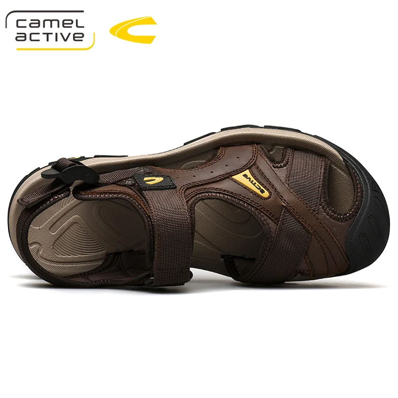 Мужские камуфляжные сандалии Camel Active коричневые повседневные для улицы пляжа