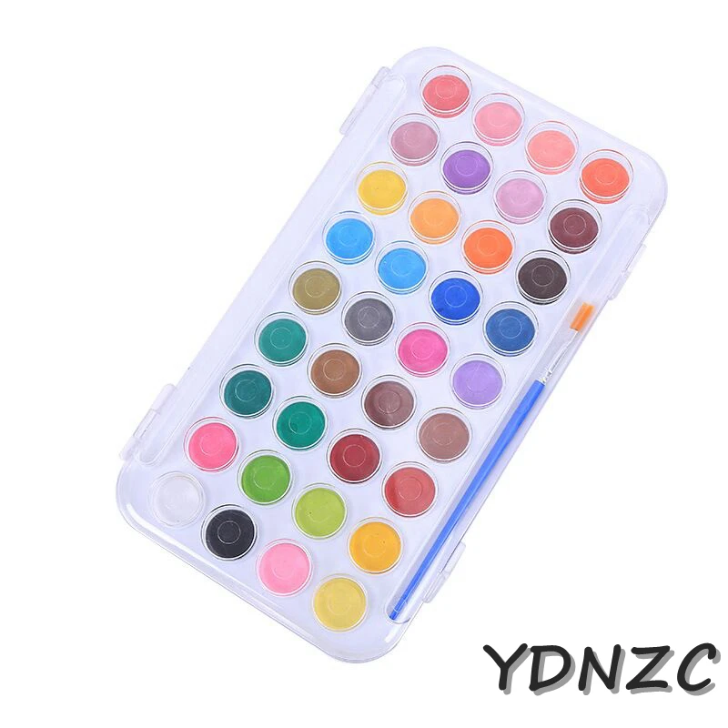 YDNZC Профессиональный превосходный портативный однотонный набор акварельных