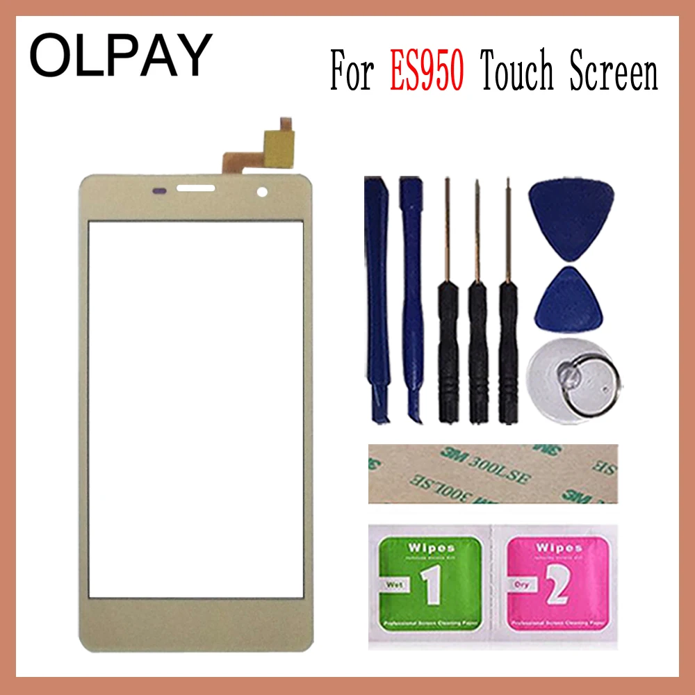 Gold With Tools OLPAY 5,0 сенсорная панель для DEXP Ixion ES950 сенсорный экран стекло дигитайзер панель объектив сенсор стекло Бесплатный клей и салфетки - Цвет: Gold With Tools