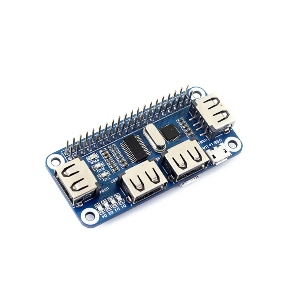4 порта USB HUB HAT для Raspberry Pi Zero/Zero W/B +/2B/3B/3B + в UART последовательной - Цена: 953,88 руб.