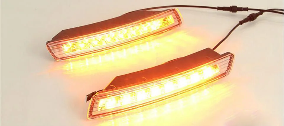 Автомобильный бампер головной светильник для Жук Дневной 2007 ~ 2010y DRL