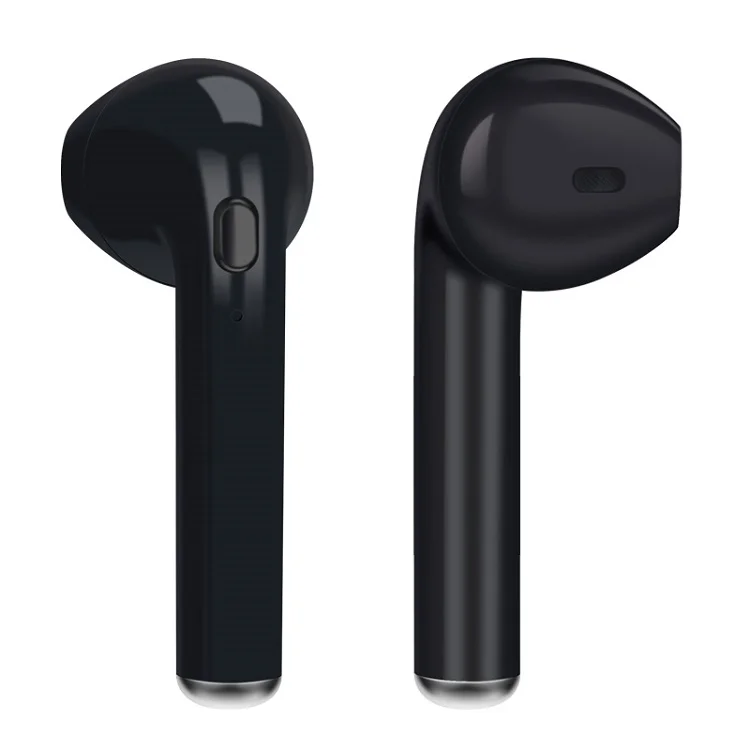 Black Binaural I7s tws беспроводные Bluetooth наушники, бинауральная стереогарнитура, игровая спортивная Гарнитура, наушники с микрофоном для телефона - Цвет: Black Binaural
