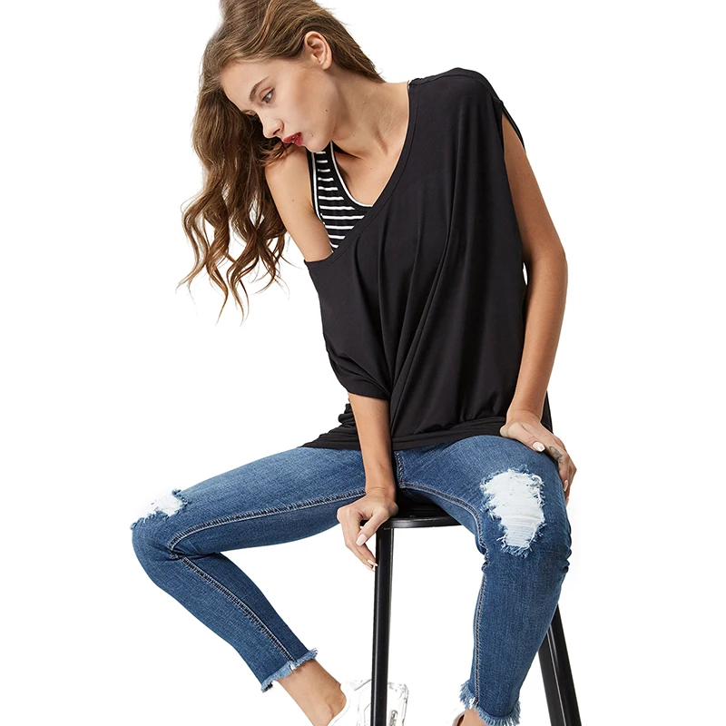 Женская летняя футболка с коротким рукавом модель 2018 года большие размеры