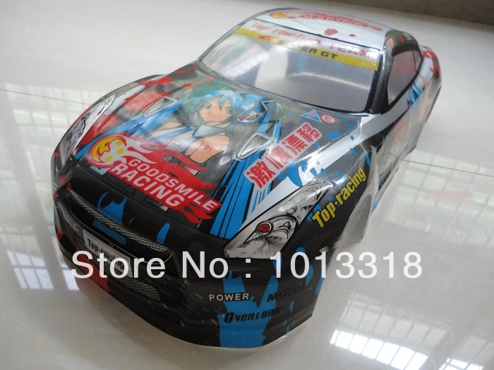 Ewellselling №: S037 190 мм ПВХ Окрашенный корпус 1/10 для 1:10 RC car 2 шт./лот|1/10 body|body 1/10body shell |