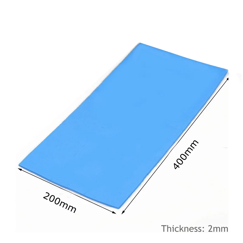 Синий радиатор охлаждения Теплопроводящий силиконовый коврик 400 мм * 200 2 для