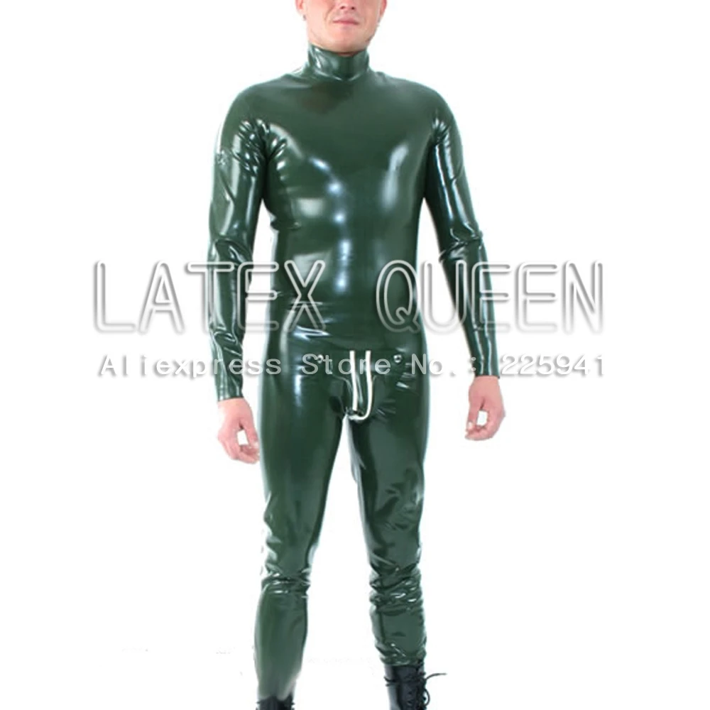 

Fashion long sleeve sheathy rubber maillot costume zentais
