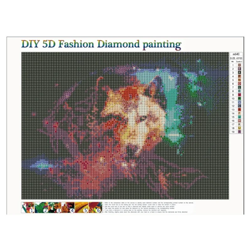 5D DIY алмазная живопись художественное Рисование ремесла Абстрактное Искусство Животные алмазная живопись