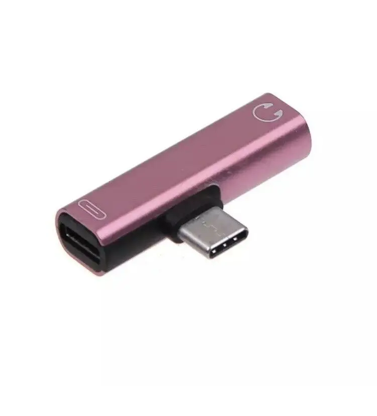 Тип C до 3,5 мм и зарядное устройство 2 в 1 Наушники AUX аудио разъем USB-C кабель адаптер для htc samsung