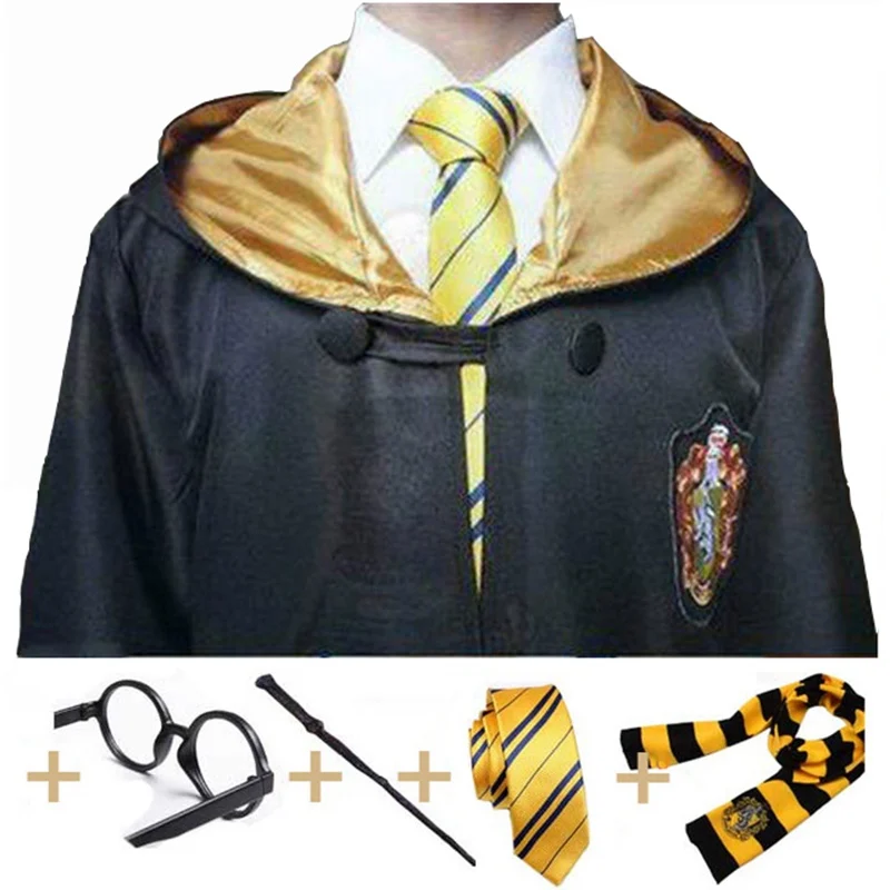 Халат для взрослых плащ-накидка Гриффиндор Слизерин Ravenclaw халат Хаффлпафф