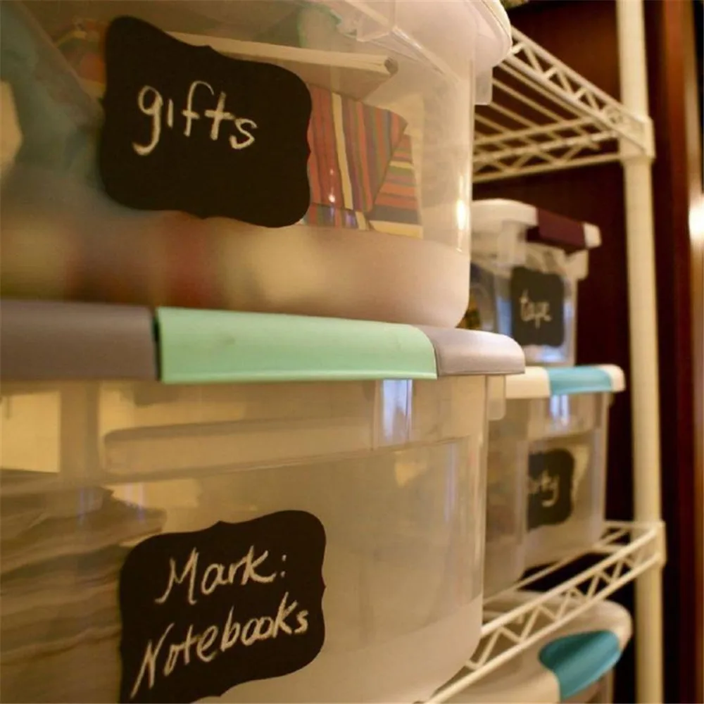 60 шт. кухонный стикер на банку для специй съемный органайзер бутылки хранения