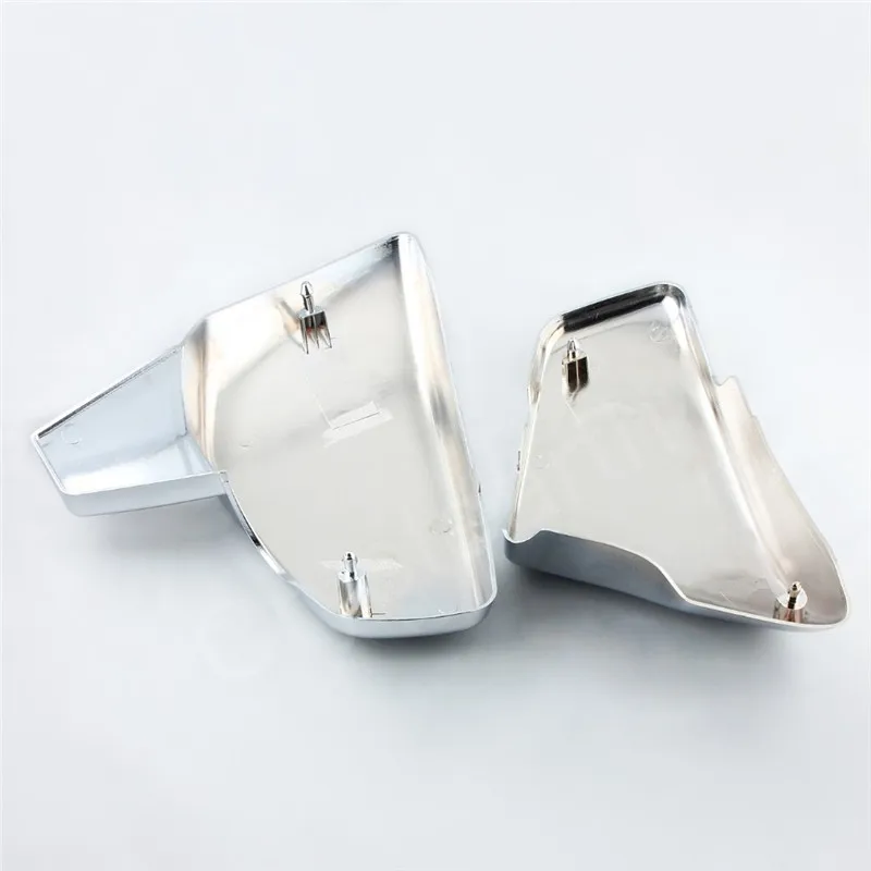 Мотоциклетные ABS пластиковые хромированные батареи Боковые Крышки-обтекатели