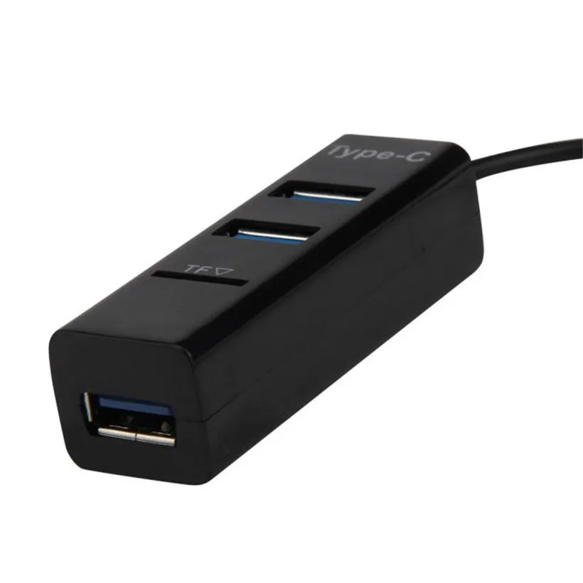 Новые аксессуары для компьютера 2018 новый хаб черно-белый Type-C 3 порта USB 2 0 + tf-карта