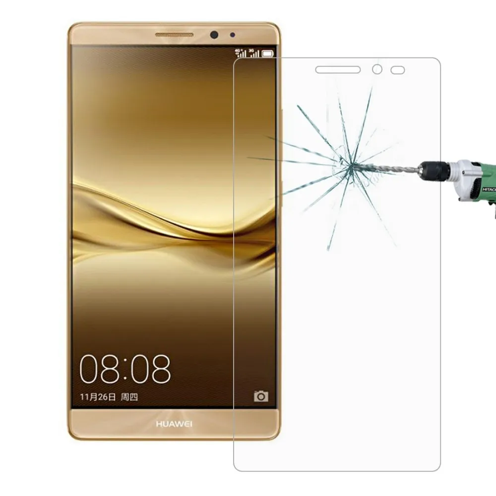 2 piezas de vidrio Huawei Mate 8 Protector de pantalla de vidrio templado para Huawei Mate 8 vidrio mate8 Anti-rasgu&ntilde;o pel&iacute;cula templada WolfRule [-0