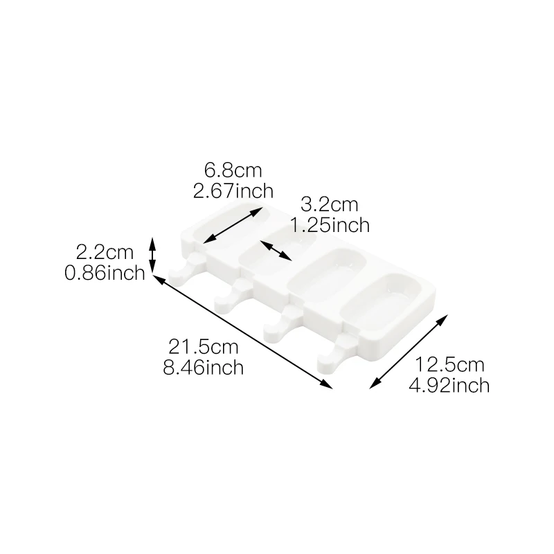 Силиконовая мини форма для мороженого 4 вида|Мороженицы| |